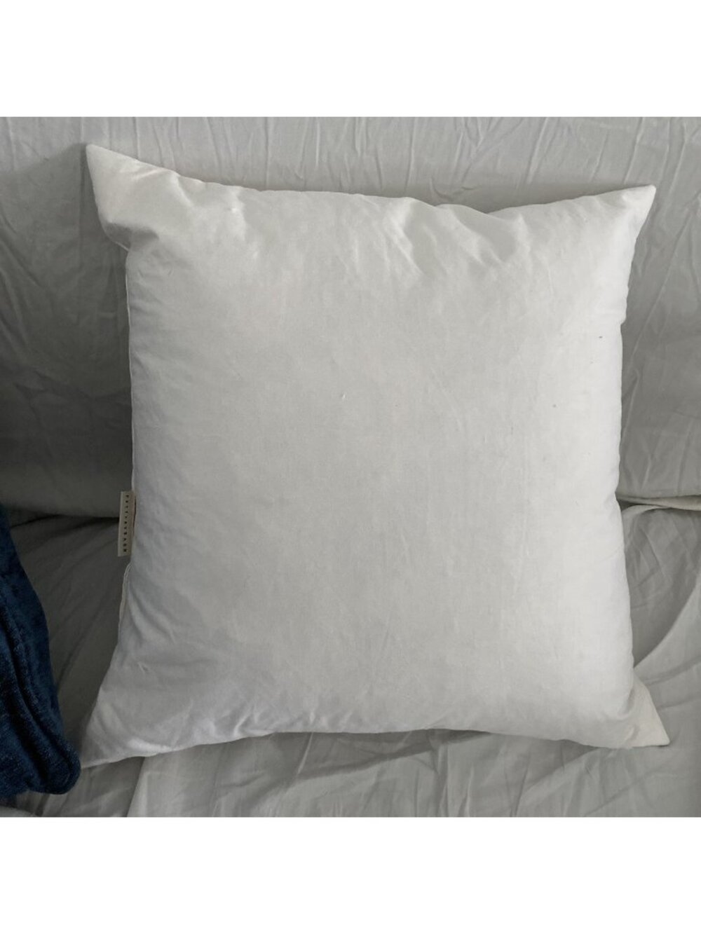 Pottery Barn 20x20 Pillow Insert Feather Down Fill White Square Cushion Form